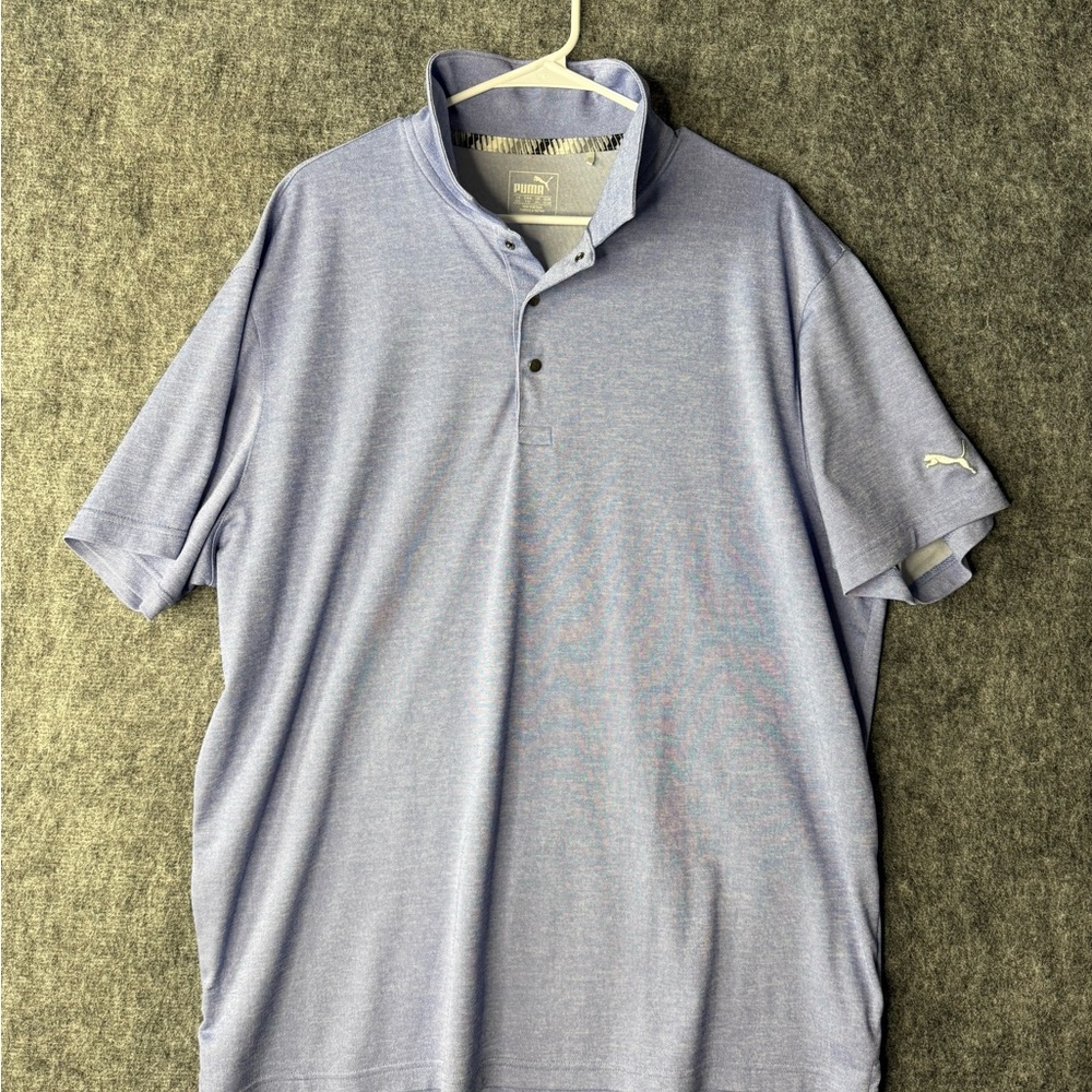 PUMA Golf Polo Shirt - Men’s Size XL - Light Blue Performance Polo